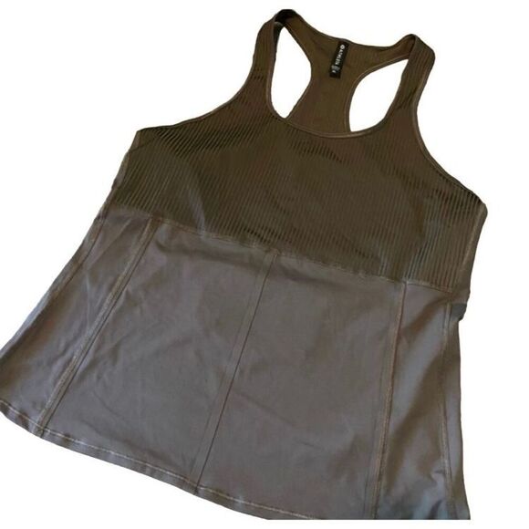 Athleta Vitality Ribbed Tank Top Racerback Mocha Brown Size M - Picture 4 of 16